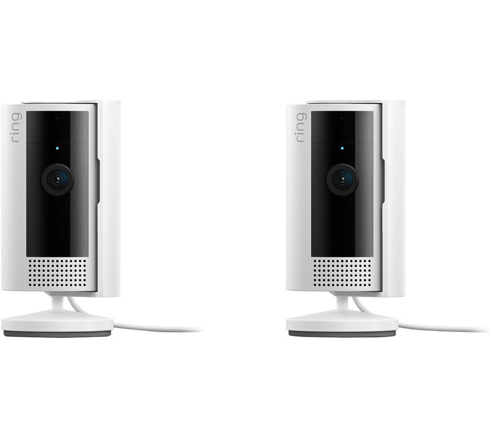 RING Indoor Camera (2nd Gen) Full HD 1080p WiFi Security Camera - 2 Cameras, White