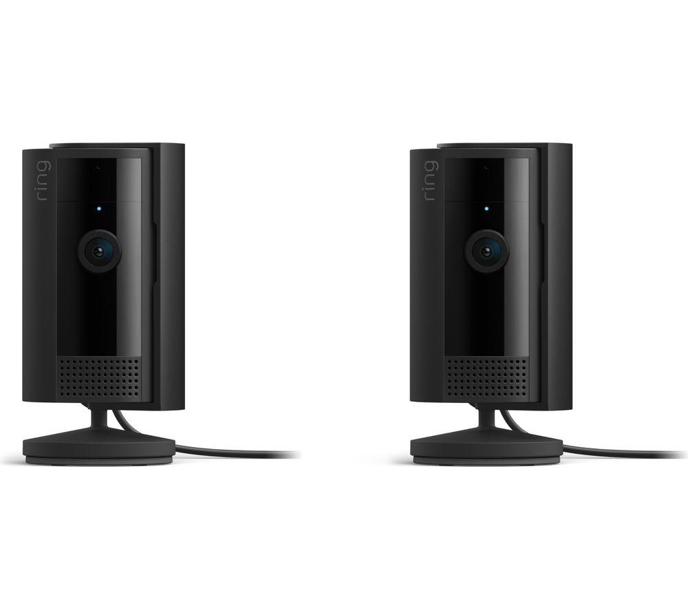 RING Indoor Camera (2nd Gen) Full HD 1080p WiFi Security Camera - 2 Cameras, Black