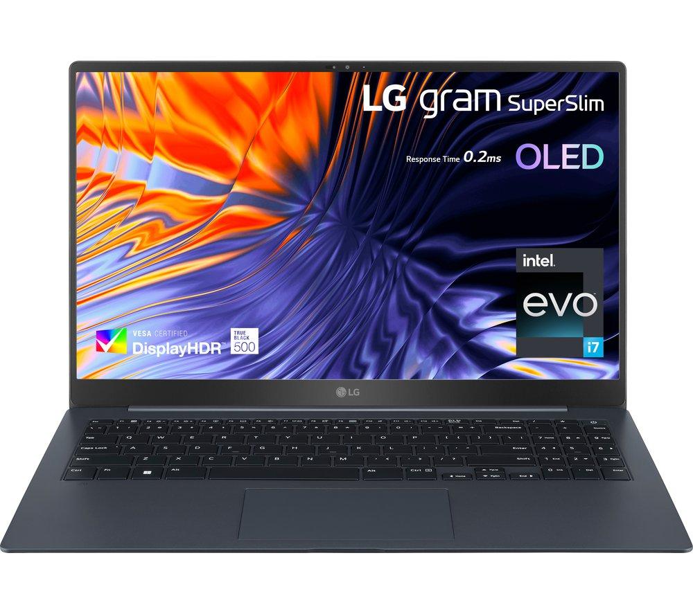 LG gram SuperSlim OLED 15Z90RT-K.AA77A1 15.6 Laptop - IntelCore? i7, 1 TB SSD, Dark Blue, Blue