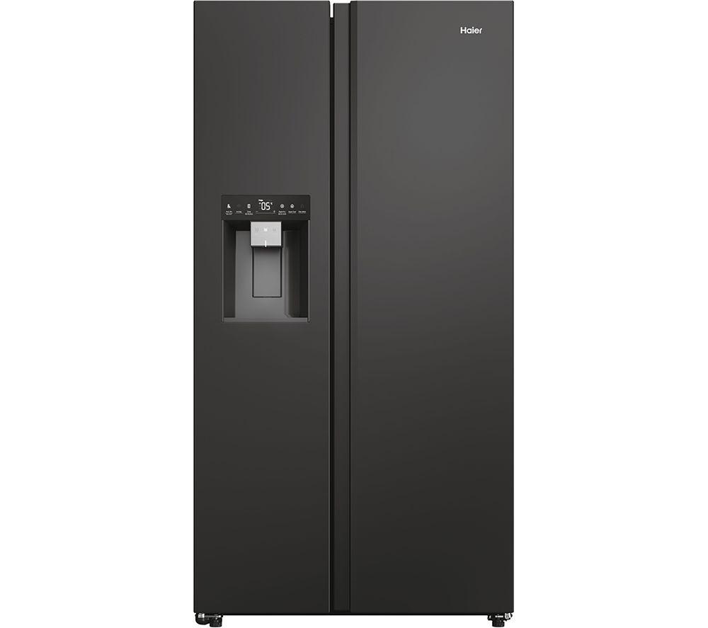 HAIER HSW59F18EIPT American-Style Smart Fridge Freezer - Slate Black