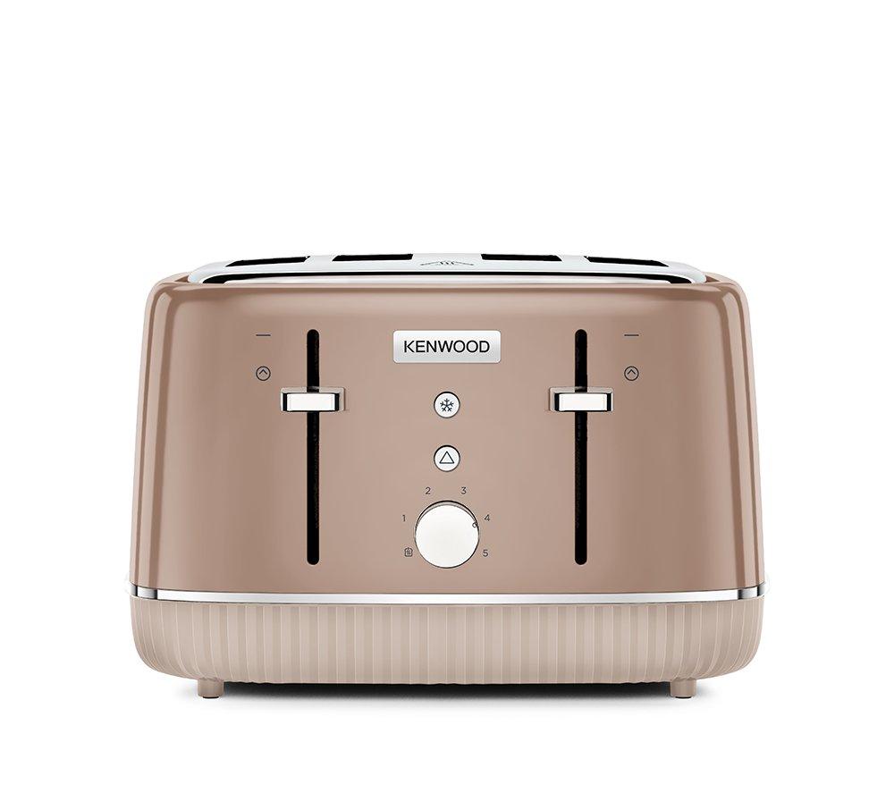 KENWOOD Elegancy TFP10.A0BW 4-Slice Toaster - Mocha