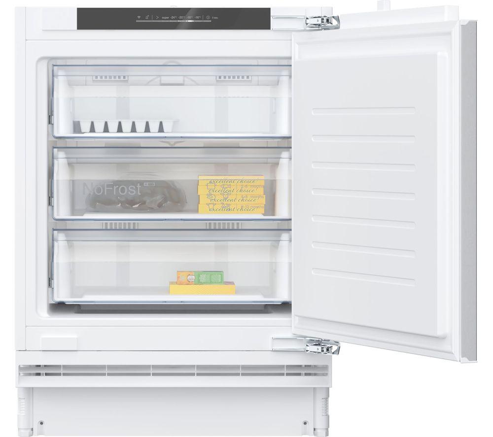 NEFF N 50 GU7212FE0G Integrated Undercounter Freezer - Fixed Hinge