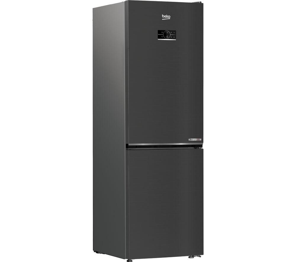 BEKO Pro HarvestFresh AeroFlow CNG6686VPZ 60/40 Fridge Freezer - Black Steel