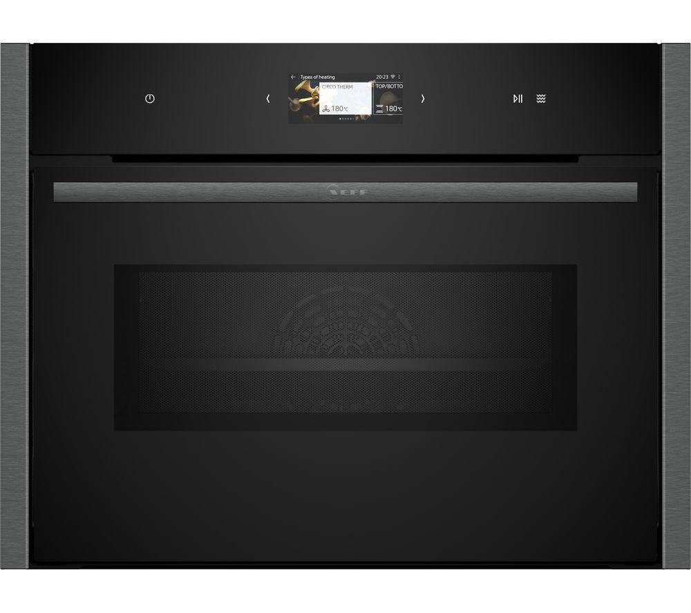 NEFF N90 C24MS71G0B Built-in Combination Microwave - Graphite, Silver/Grey