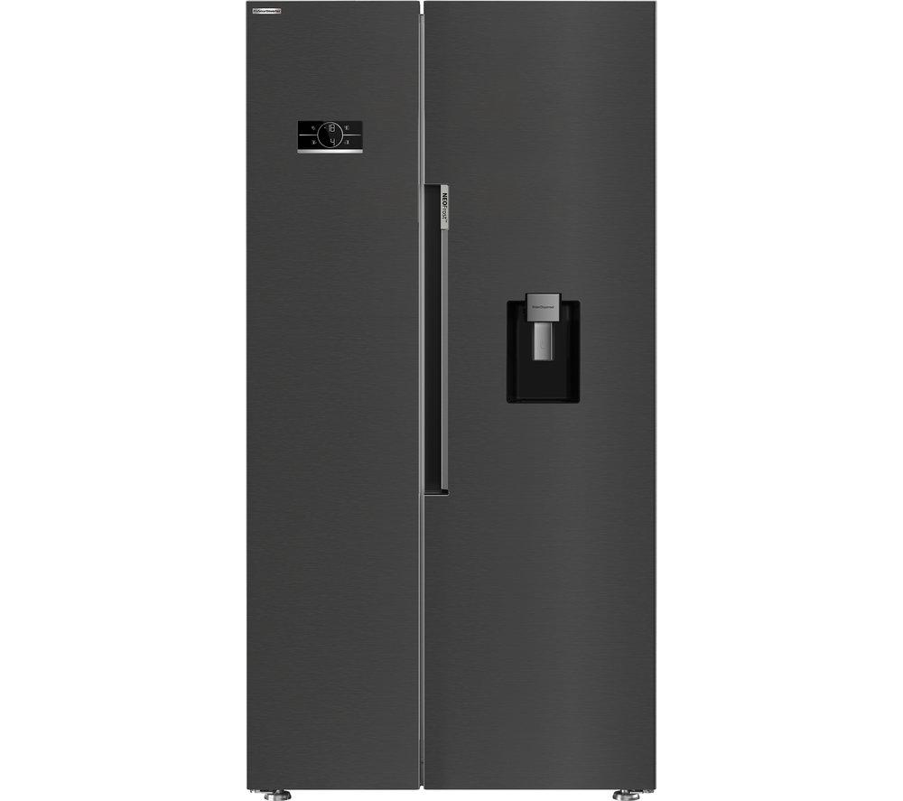 BEKO Pro ASD2442VPZ American-Style Fridge Freezer - Black