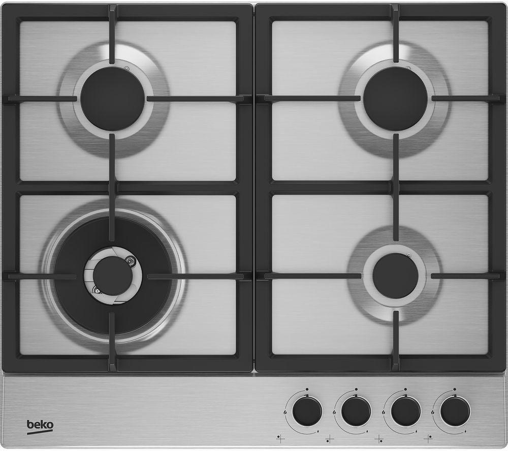 BEKO Pro HIAW64225SX 58 cm Gas Hob - Stainless Steel