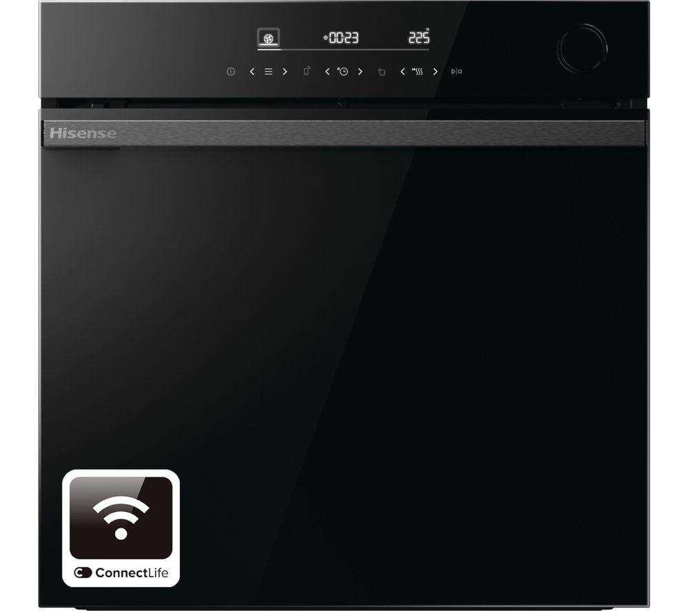 HISENSE Hi6 BlackLine AirFry BSA66346PDBGUK Electric Pyrolytic Steam Smart Oven - Jet Black