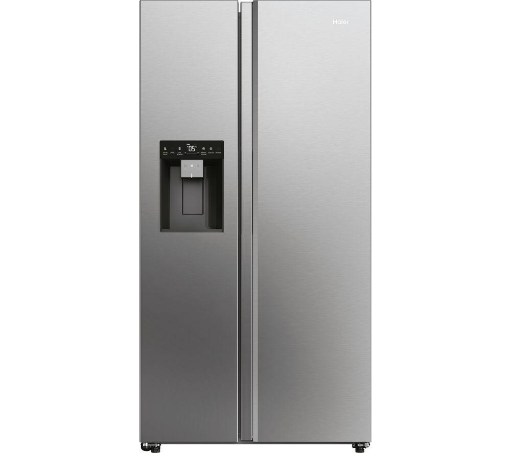 HAIER HSW79F18CIMM American-Style Smart Fridge Freezer - Platinum Inox