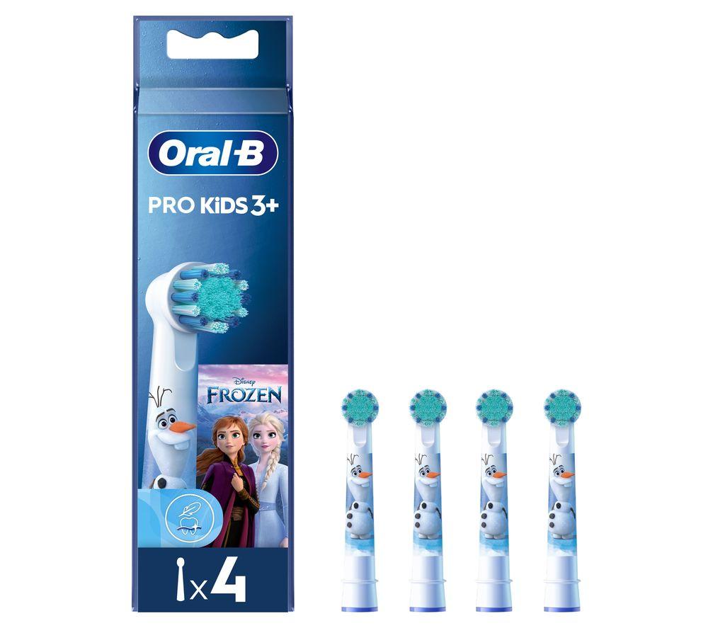 ORAL B Pro Kids Frozen Replacement Toothbrush Head - Pack of 4