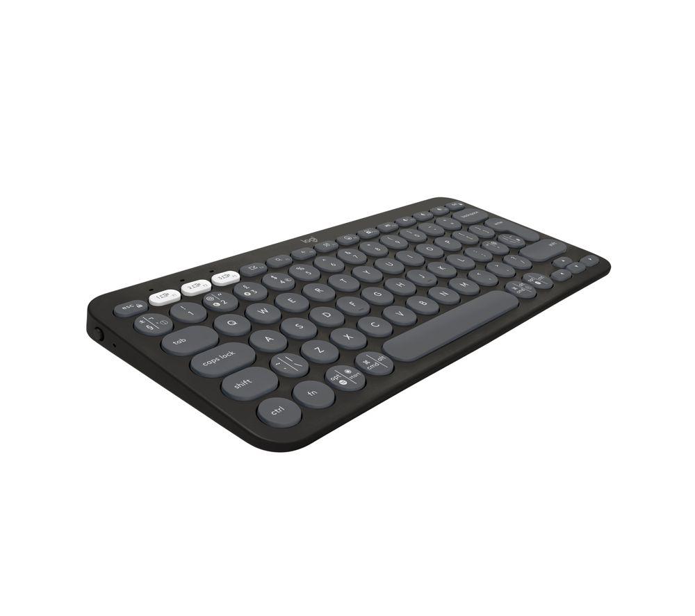 LOGITECH Pebble Keys 2 K380S Wireless Keyboard - Black