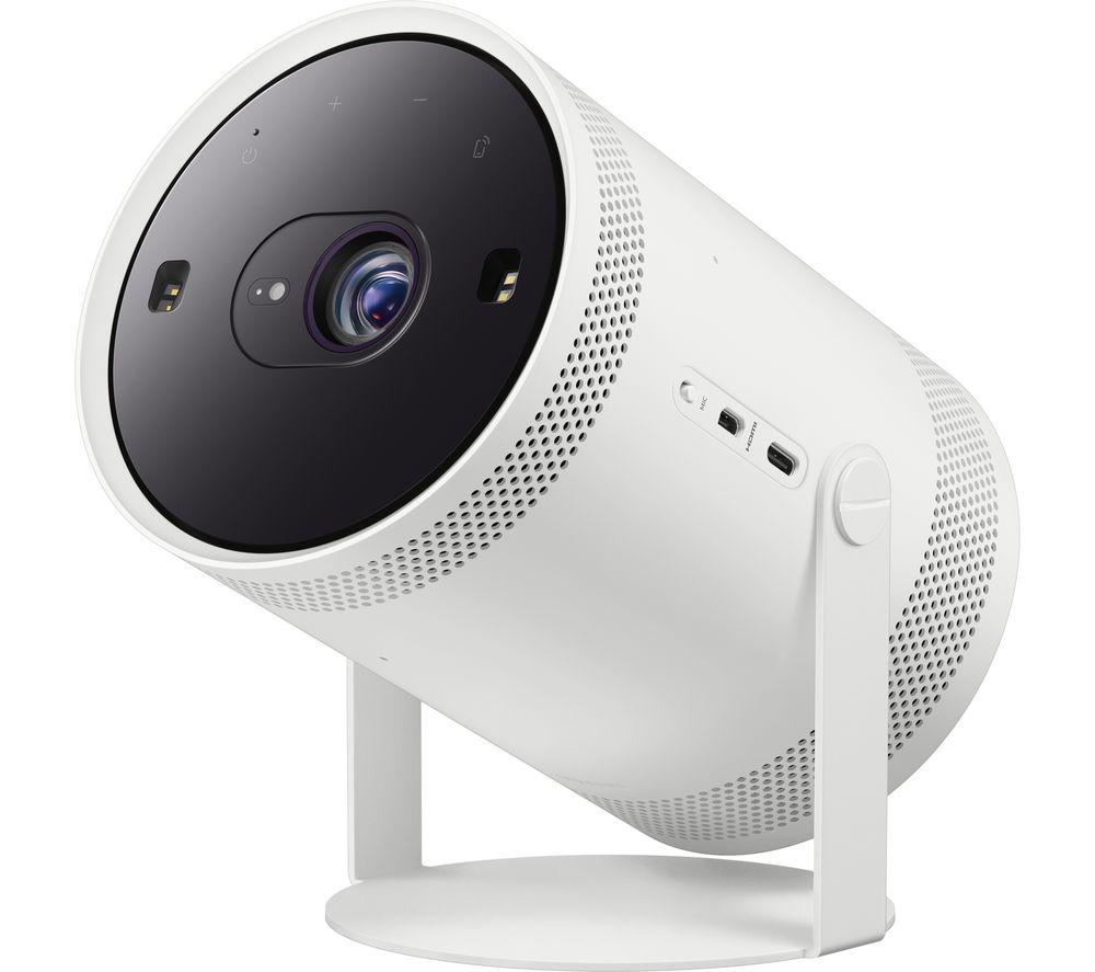 SAMSUNG The Freestyle (2nd Gen) SP-LFF3CLAXXXU Smart Full HD TV Projector with Amazon Alexa & Bixby - White