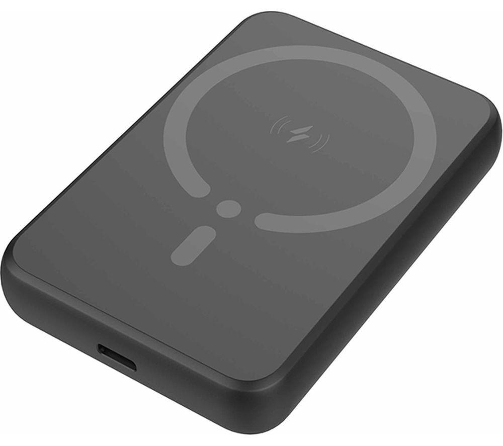 GOJI G6P5KMS24 Portable Magnetic Wireless Charger & Power Bank - Black