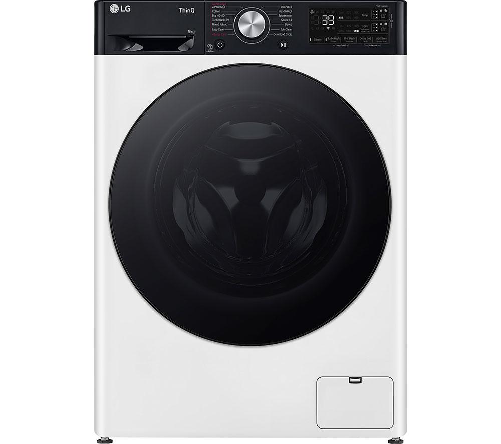 LG EZDispense F4Y709WBTA1 WiFi-enabled 9 kg 1400 Spin Washing Machine - White, White