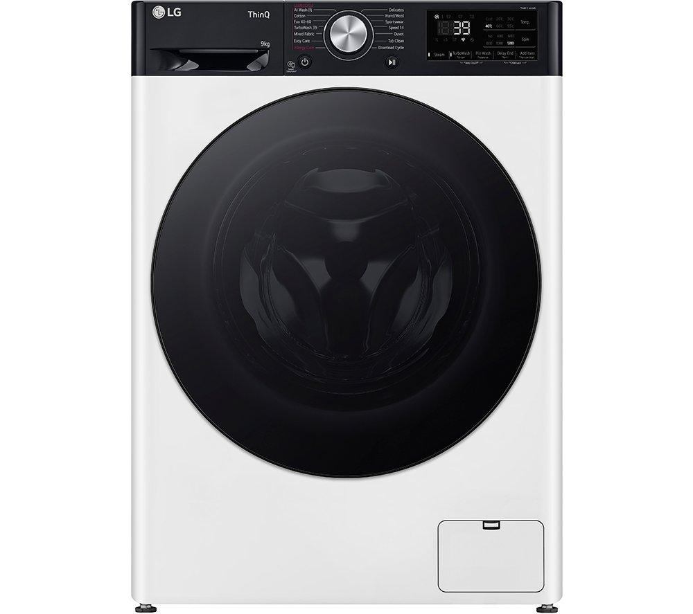 LG Counter-Depth MAX F2Y709WBTN1 WiFi-enabled 9 kg 1200 Spin Washing Machine - White, White