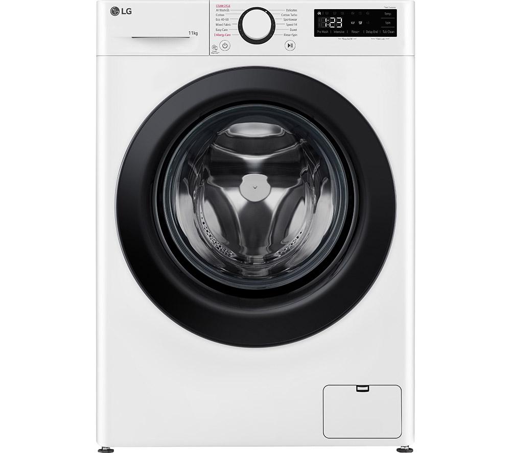 LG TurboWash with AI F4Y511WBLN1 11 kg 1400 Spin Washing Machine - White, White