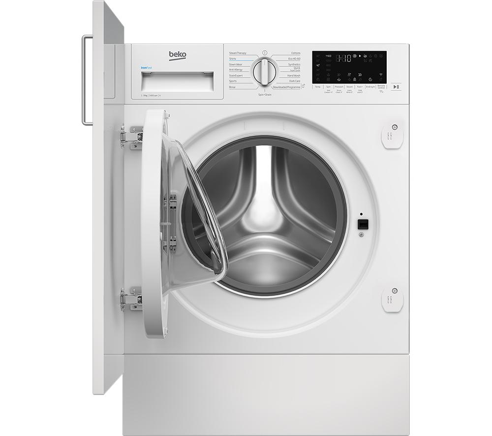 BEKO WTIK94121F Integrated WiFi-enabled 9 kg 1400 Spin Washing Machine - White