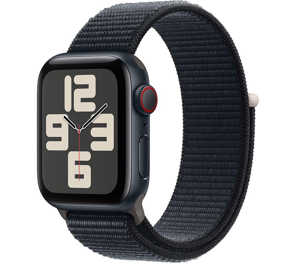 Apple Watch SE (2nd Gen, 2023) [GPS + Cellular 40mm] Smartwatch with Midnight Aluminium Case with Midnight Sport Loop. Fitness & Sleep Tracker, Crash Detection, Heart Rate Monitor, Carbon Neutral