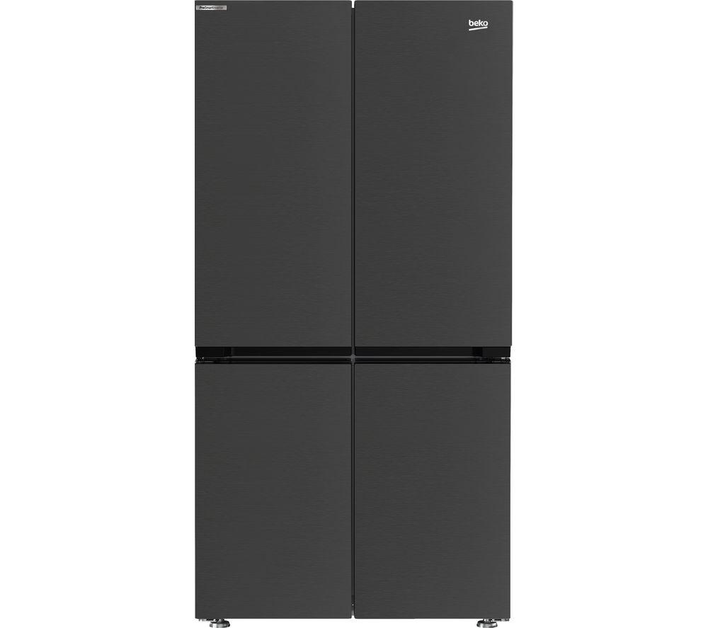 BEKO Pro HarvestFresh GN446224VPZ Fridge Freezer - Black Steel