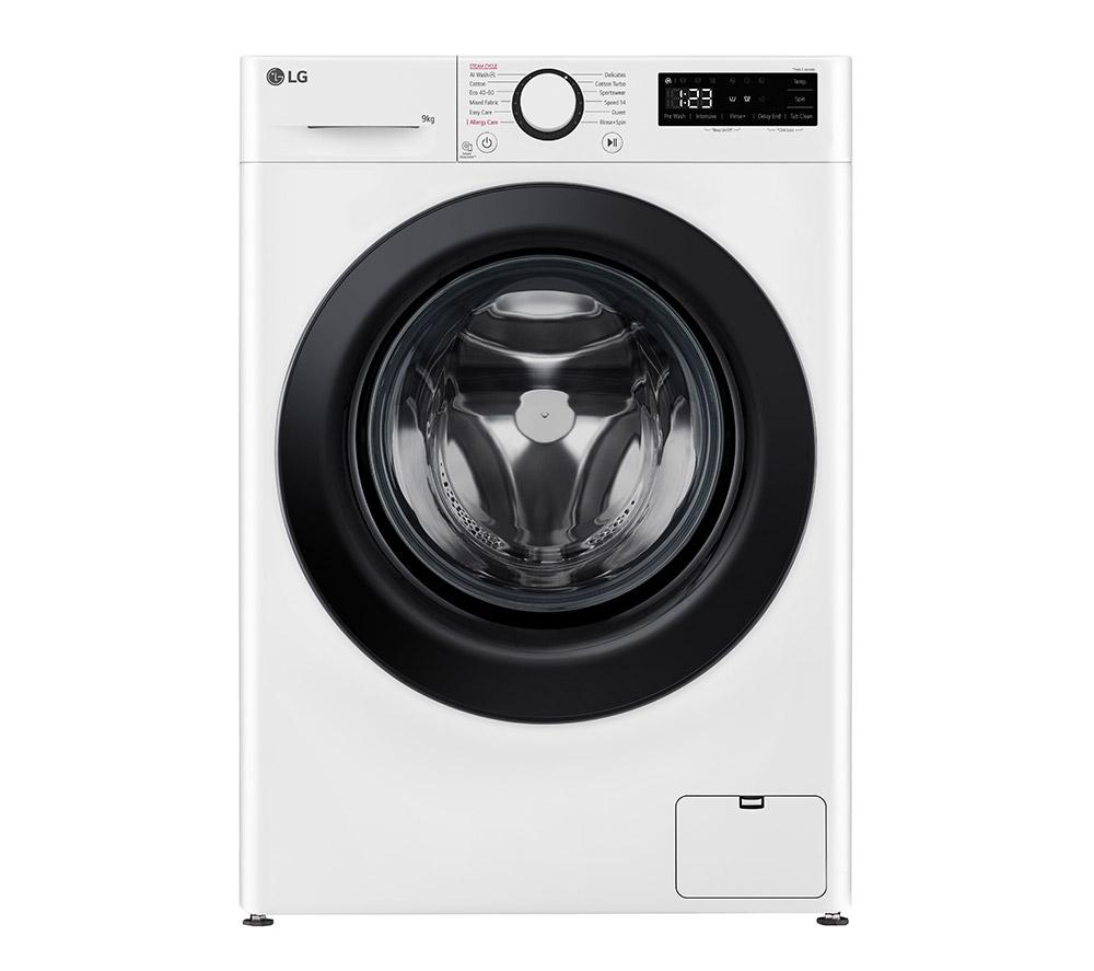 LG Counter-Depth MAX with AI F2Y509WBLN1 9 kg 1200 Spin Washing Machine - White, White
