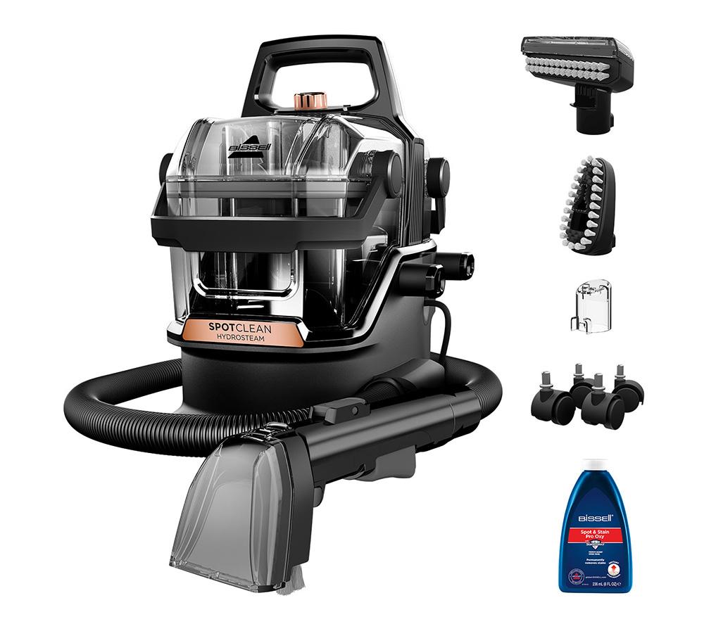 BISSELL SpotClean HydroSteam 3689E Carpet Cleaner - Black & Copper Harbor