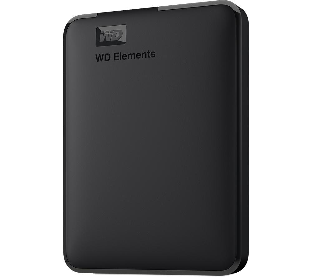 WD Elements Portable Hard Drive - 5 TB, Black