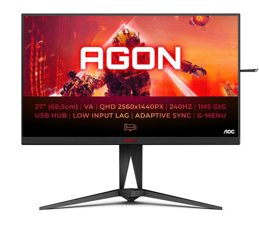 AOC AG275QZN Quad HD 27 VA LCD Gaming Monitor - Black, Black