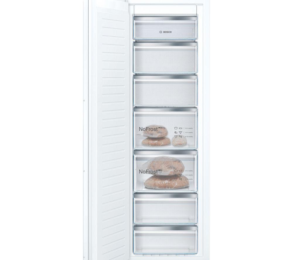 BOSCH Series 4 GIN81VEE0G Integrated Tall Freezer - Fixed Hinge