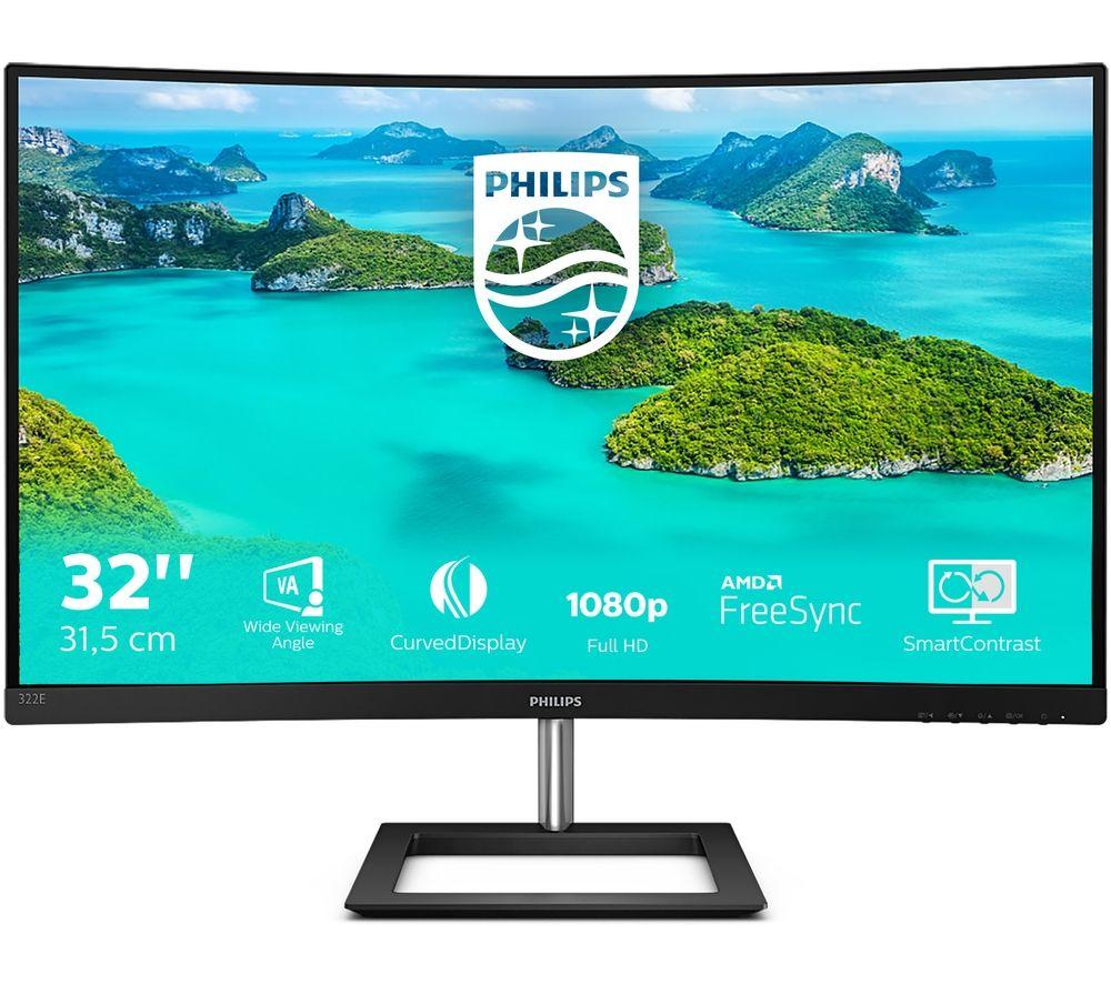 PHILIPS 322E1C Full HD 32inch Curved VA LCD Monitor - Black