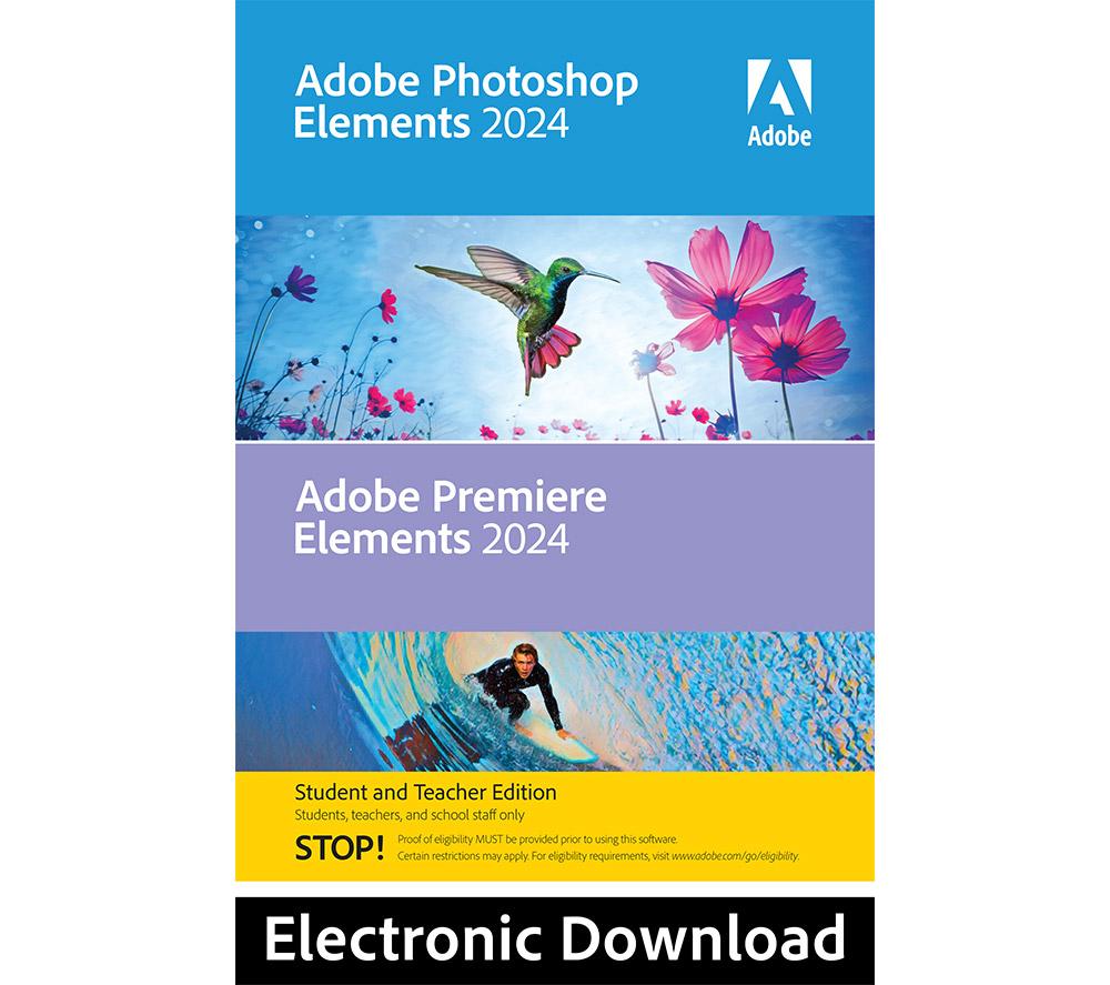 ADOBE Photoshop Elements 2024 & Premiere Elements 2024 - Student & Teacher Edition for Windows ? 1 u