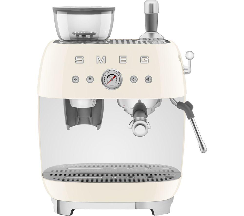 SMEG EGF03CRUK Bean to Cup Coffee Machine - Cream