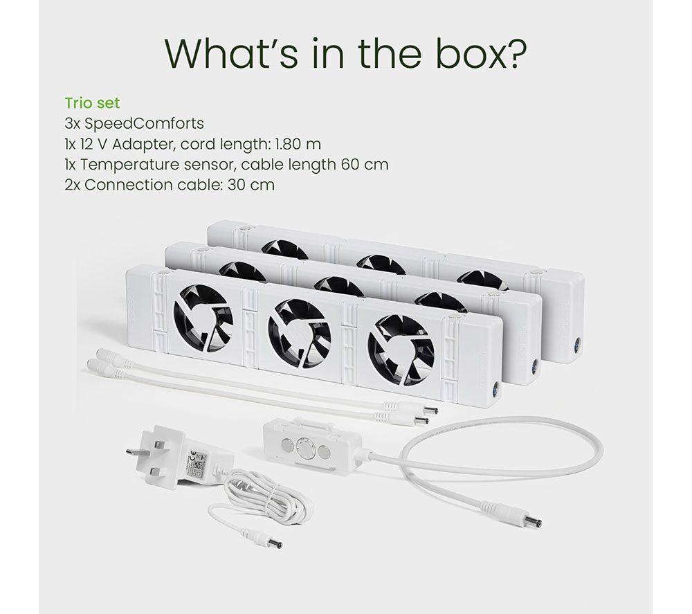 Buy SPEEDCOMFORT Trioset Smart Radiator Fan - White | Currys