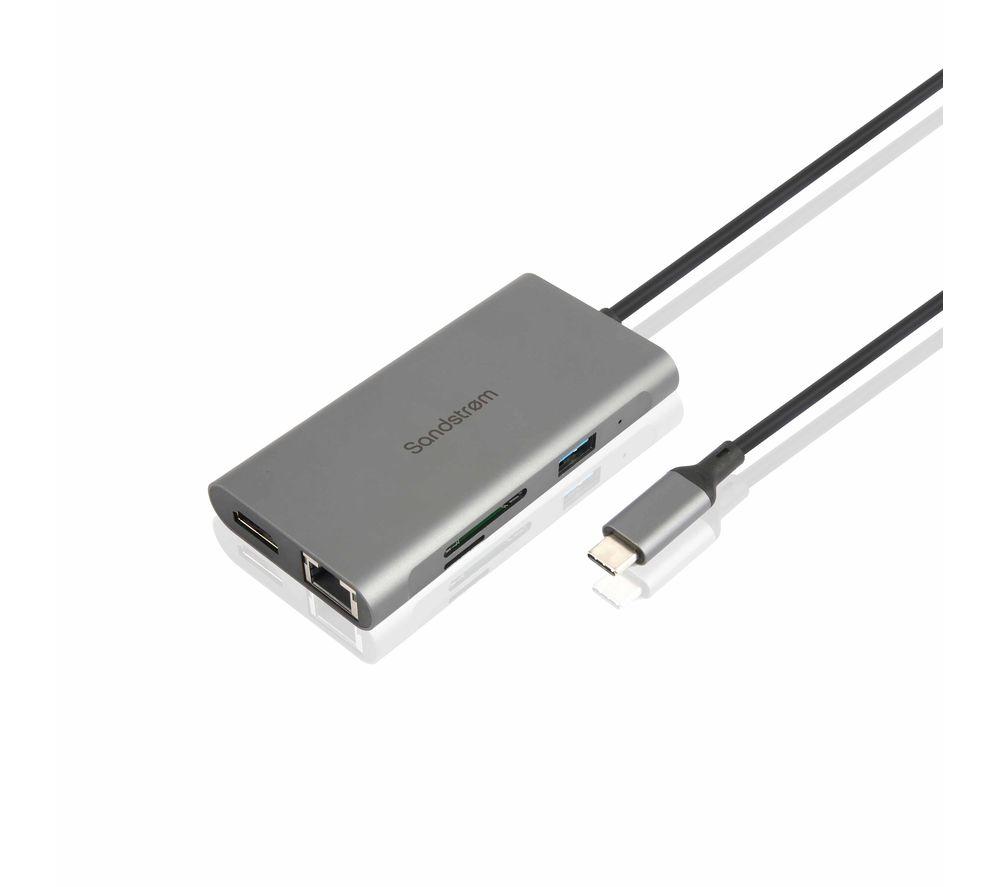 SANDSTROM S7IN1LA25 7-port USB Type-C Connection Hub