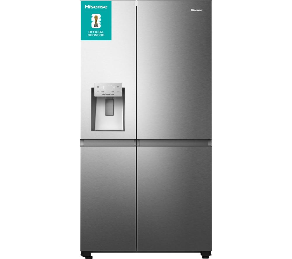 HISENSE PureFlat Infinite RS818N4TIC American-Style Smart Fridge Freezer - Stainless Steel