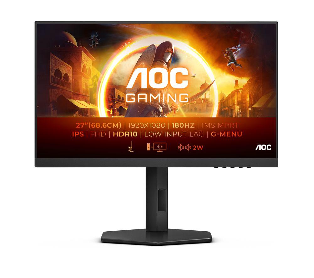 AOC 27G4X Full HD 27 IPS LCD Gaming Monitor - Black, Black