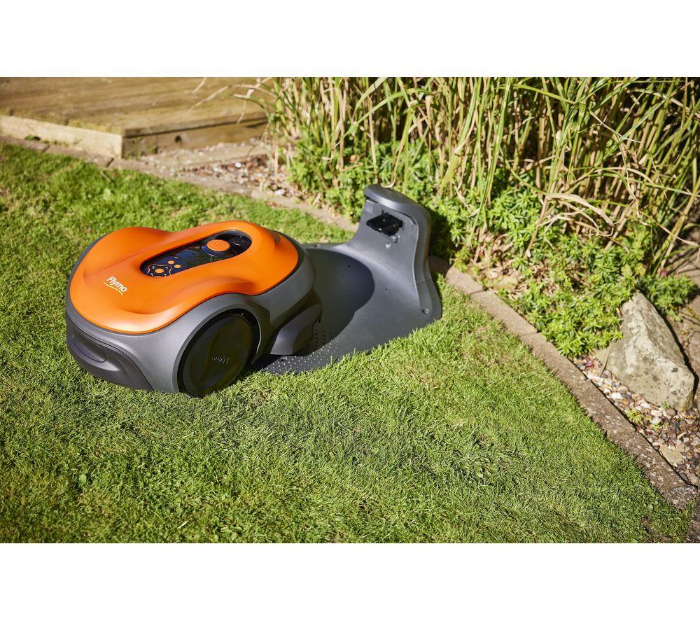 Buy FLYMO UltraLife 800 Cordless Robot Lawn Mower - Black & Orange | Currys