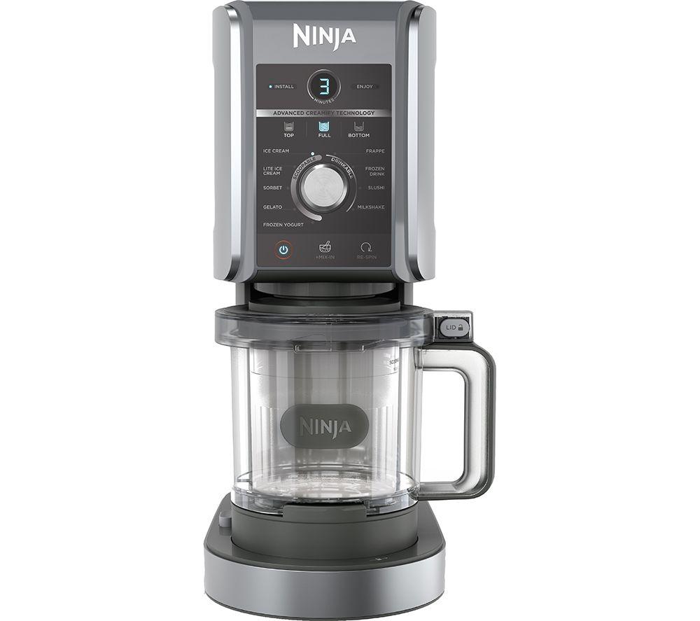 NINJA Creami Deluxe NC501UK 10-in-1 Ice Cream & Frozen Dessert Maker   Black & Silver