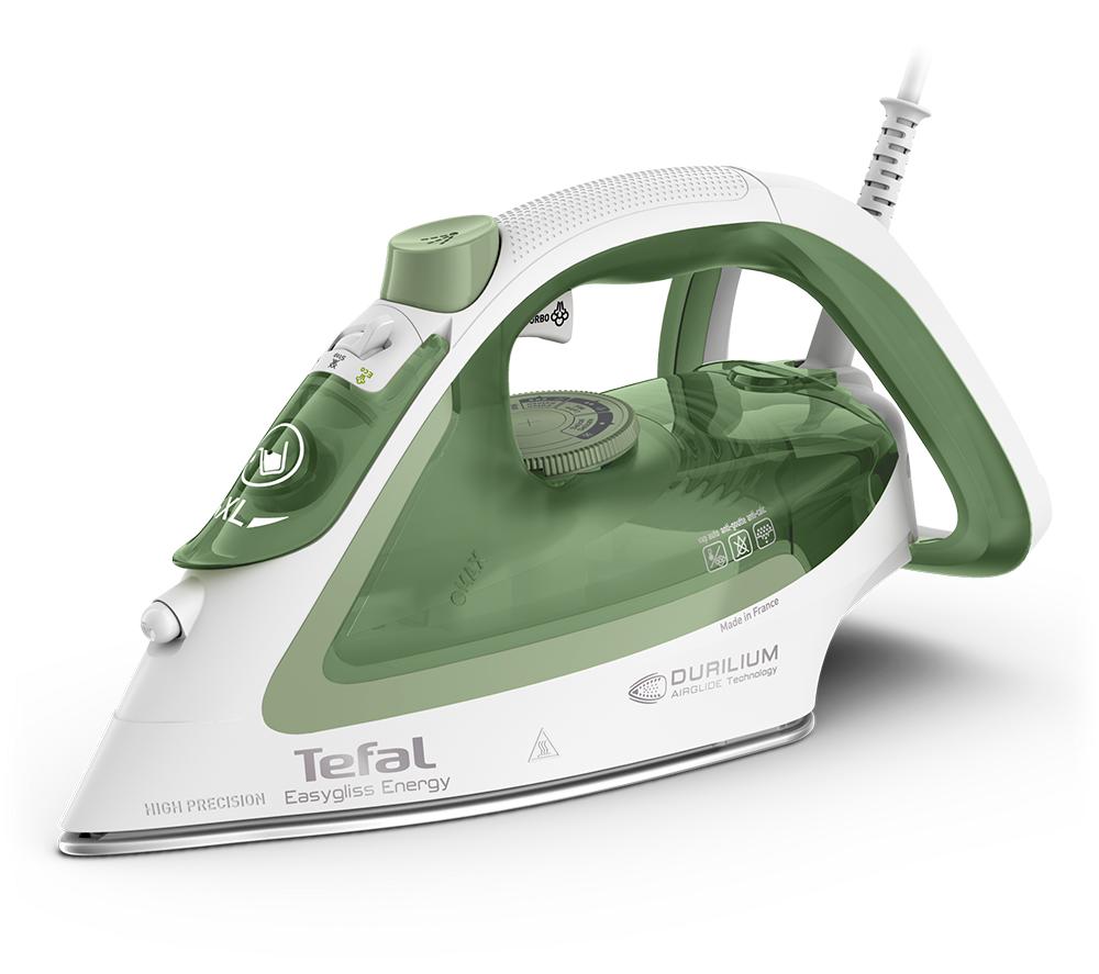 TEFAL Easygliss Eco FV5781 Steam Iron - White & Green