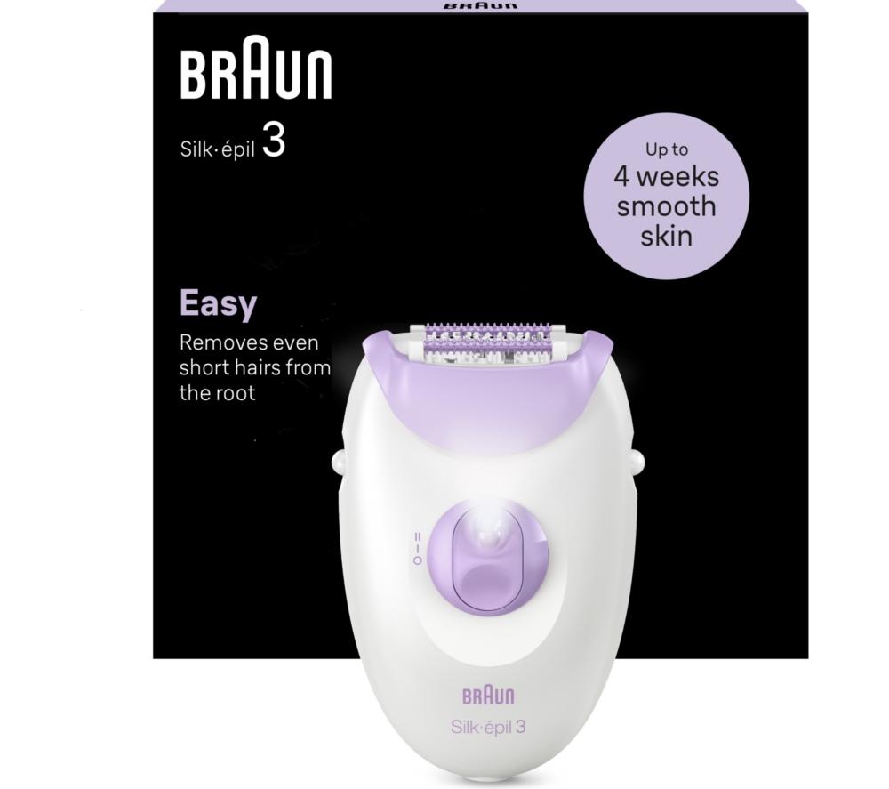 BRAUN Silk-épil Series 3 3-000 Epilator - White & Purple