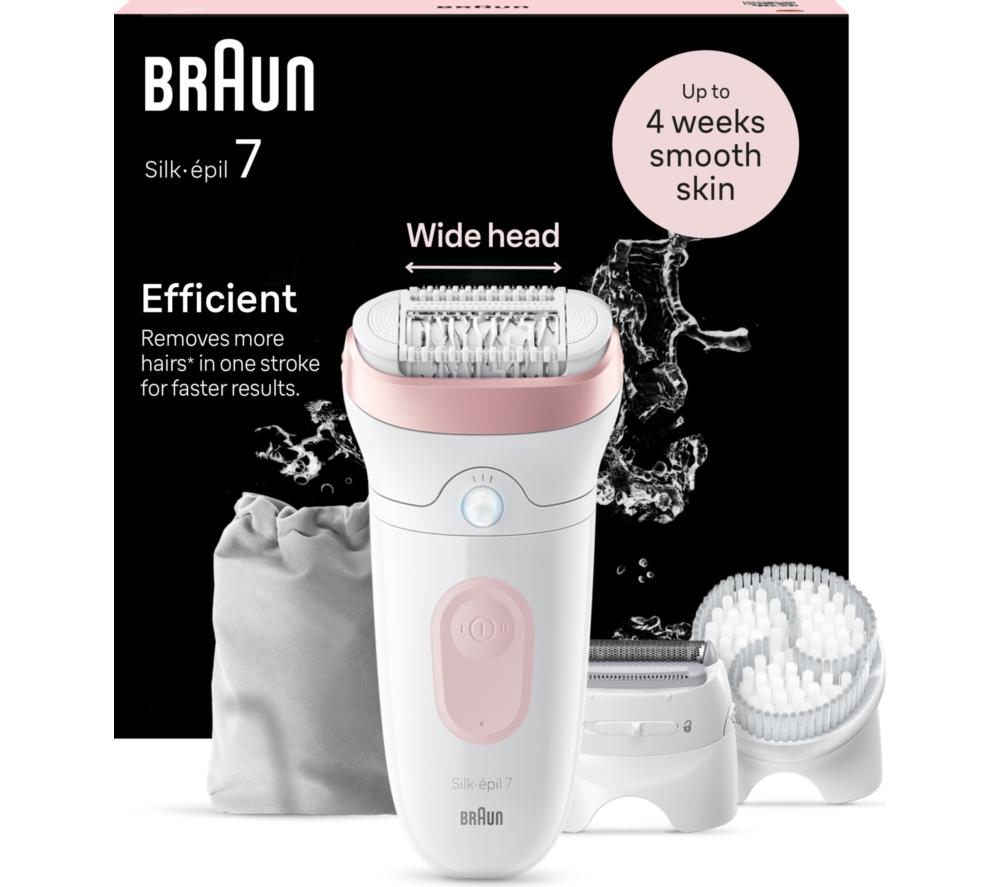 BRAUN Silk-épil 7 SE7-060 Wet & Dry Epilator - Flamingo