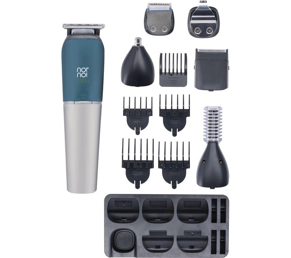 NO NO GK01 Wet & Dry 6-in-1 Body Groomer - Chrome & Teal