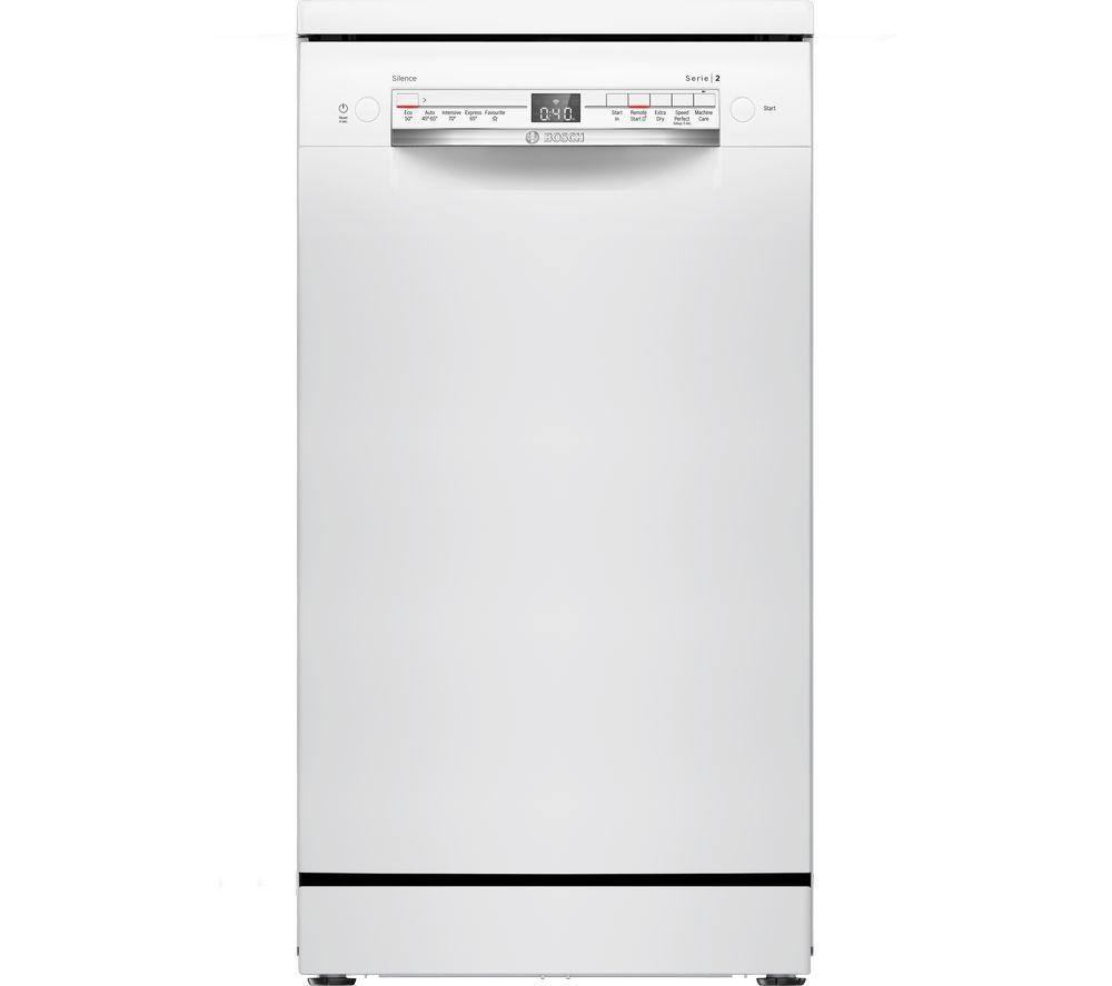 BOSCH Series 2 SPS2IKW01G Slimline WiFi-enabled Dishwasher - White