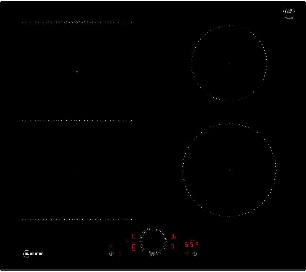 NEFF N70 T56FHS1L0 60 cm Electric Induction Smart Hob - Black