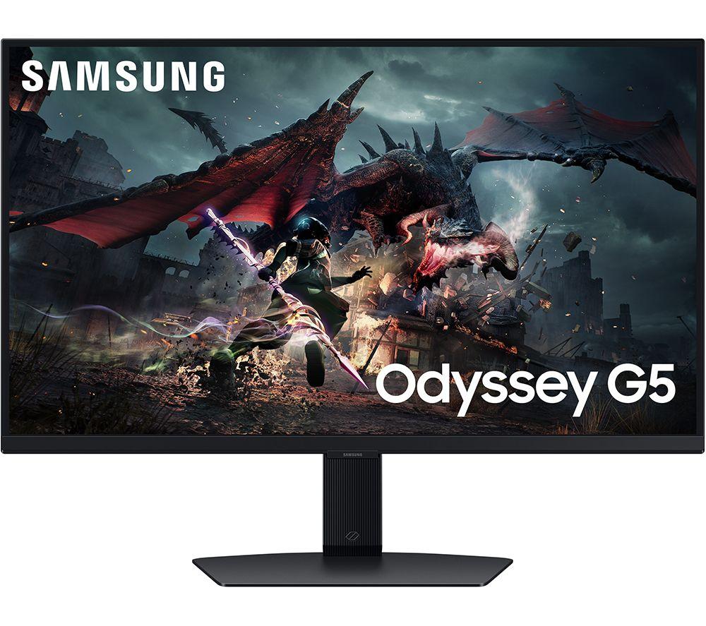 SAMSUNG Odyssey G5 LS27DG502EUXXU Quad HD 27inch IPS LCD Gaming Monitor - Black