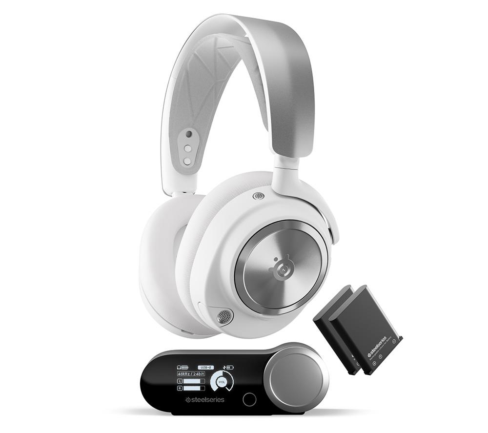 STEELSERIES Arctis Nova Pro Wireless Gaming Headset for PC & PlayStation - White