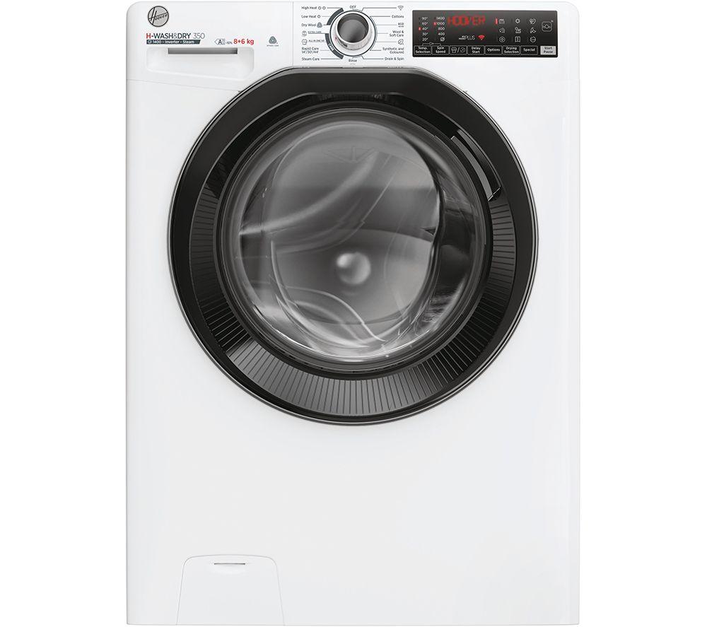 HOOVER H Wash 350 H3DPS4866TAMB-80 WiFi-enabled 8 kg Washer Dryer - White