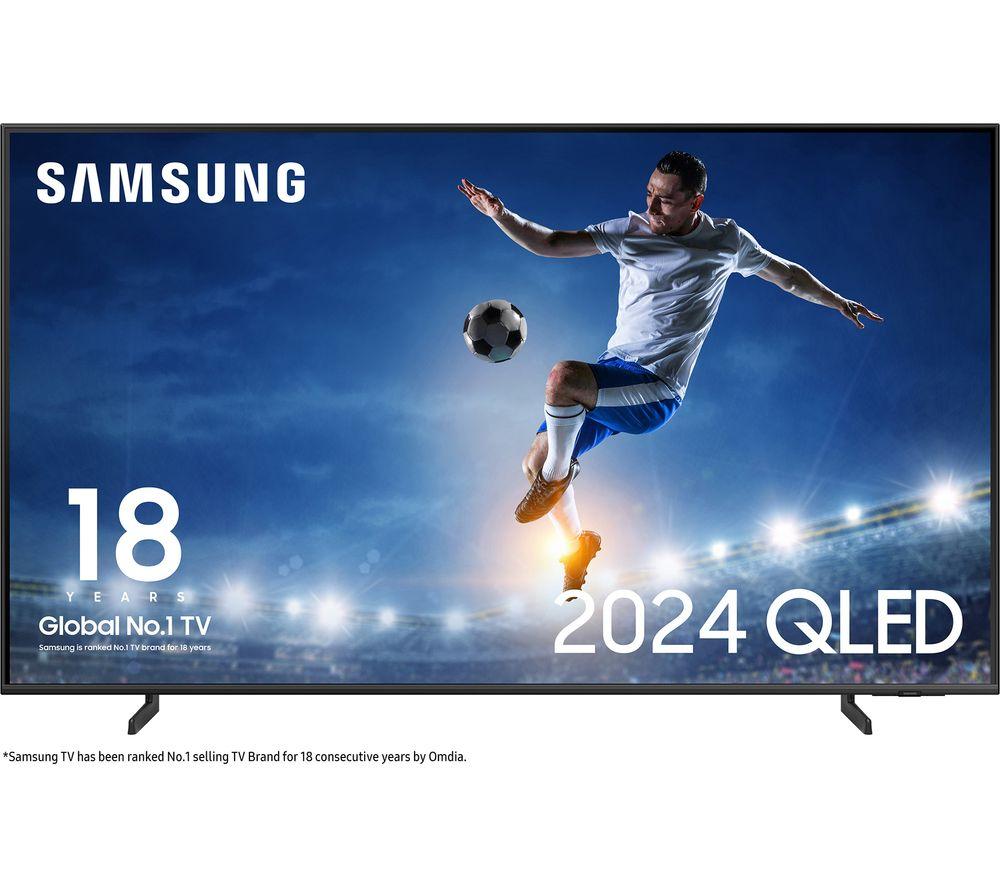 55 SAMSUNG QE55Q60DAUXXU  Smart 4K Ultra HD HDR QLED TV with Bixby & Alexa, Silver/Grey