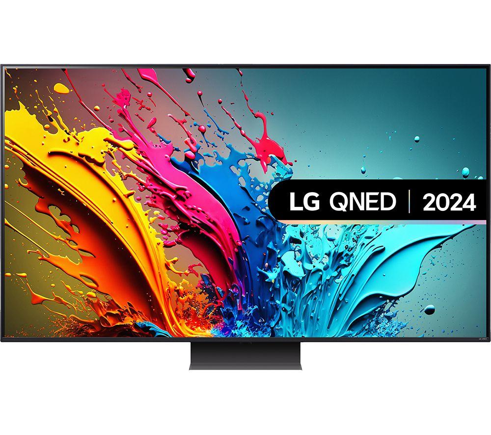 LG 86QNED86T6A  Smart 4K Ultra HD HDR QNED TV with Amazon Alexa, Silver/Grey