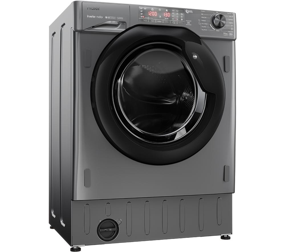HAIER Series 4 HWDQ90B416FWB-UK Integrated 9 kg Washer Dryer, Black