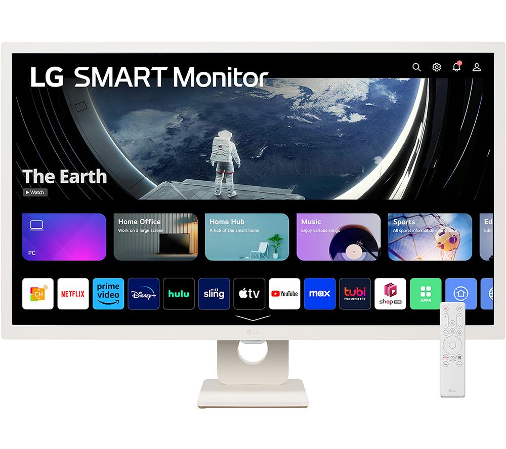 32 LG MyView 32SR50F-W.AEK  Smart Full HD HDR IPS Monitor (No Aerial) - White, White