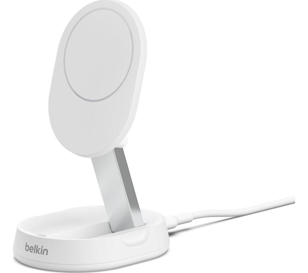 BELKIN BoostCharge Pro Qi2 Convertible Wireless Charging Stand - White